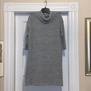 GAP Light Gray Cowl Neck Sweater Dress